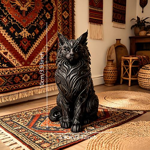 3 93inch sculpture recreating the of the cat a decoration a gift and collectible for cat lovers a item for bookshelves desks dining tables bedside tables