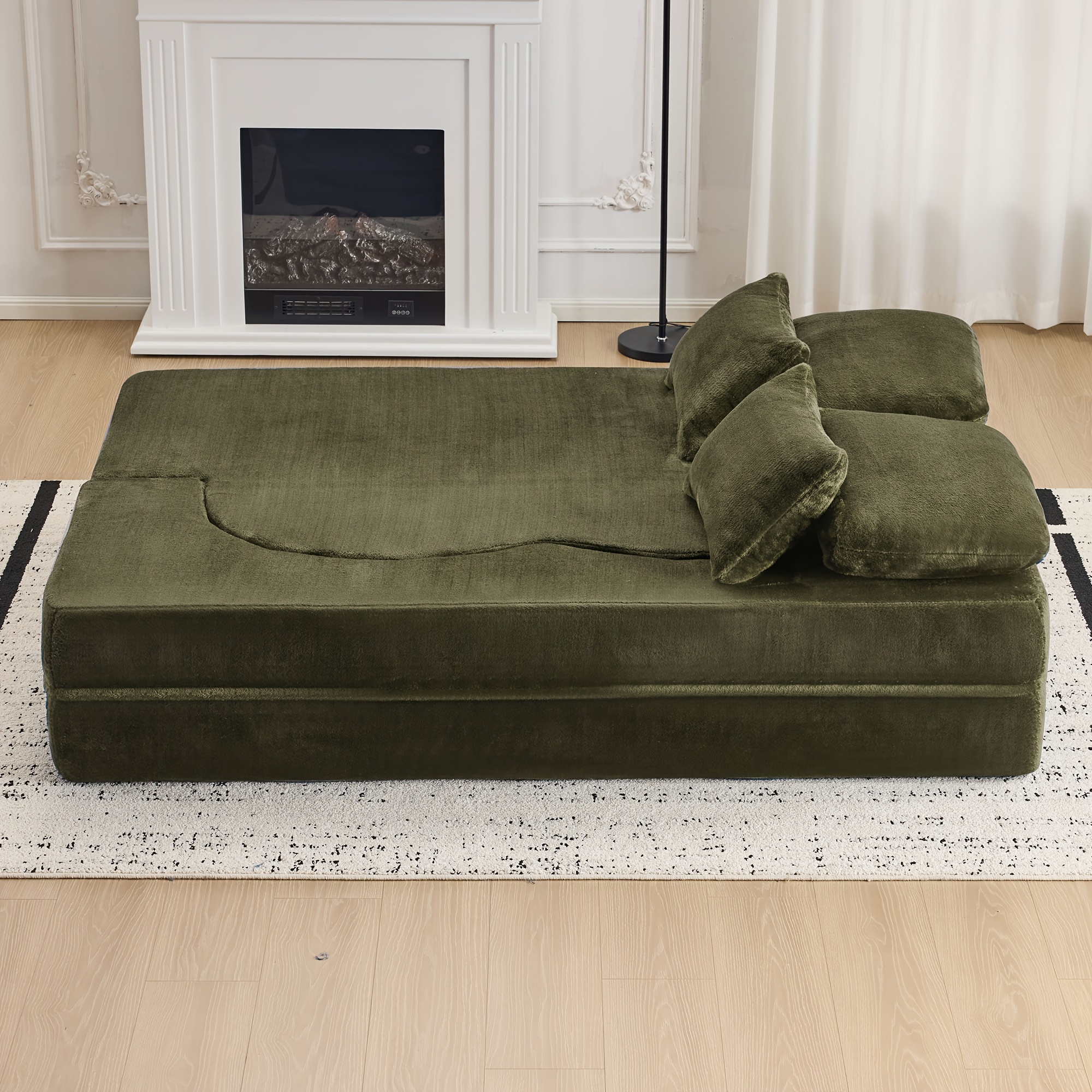 Luxury Japanese-style Folding Sofa Bed | Queen Size, Floor-standing, Convertible Into Mattress, Suitable For Living Room, , Bedroom, Contemporary Style, Color