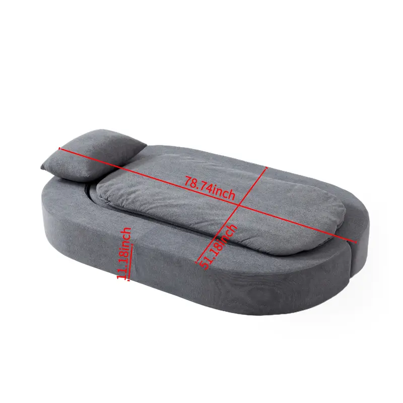 modern memory foam cloud sofa - double/compression/folding sofa bed with plush backrest, space-saving design for small spaces, indoor/outdoor use, no , durable fabric upholstery & - ideal for living room, apartment Product details 19