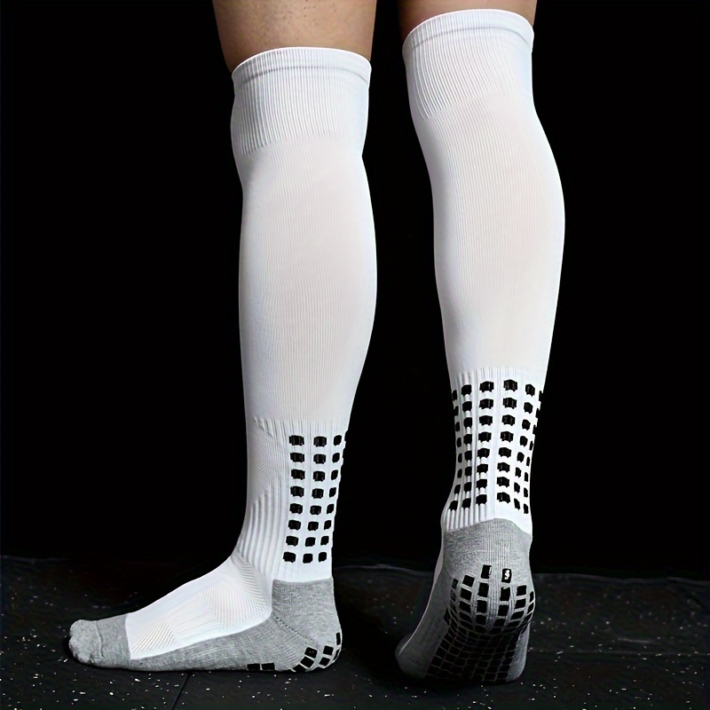 

4pairs Knee High Long Sport Socks Men Grip Socks Exercise Athletic Football Soccer Socks