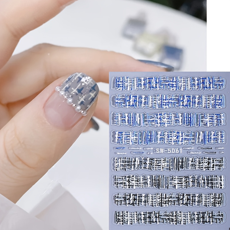 Christmas Sweater Nail Art Stickers – 22 Water Decals, Holiday Theme – Handmade