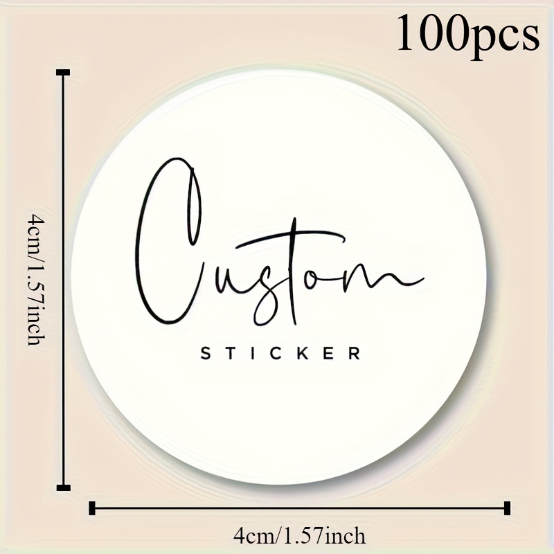 1 roll waterproof oil resistant custom stickers 1 57 inch round personalized pvc labels for commercial   weddings parties birthdays bridal showers durable   for name tags gift decor waterproof vinyl stickers event name tags   design clean aesthetic durable name tags