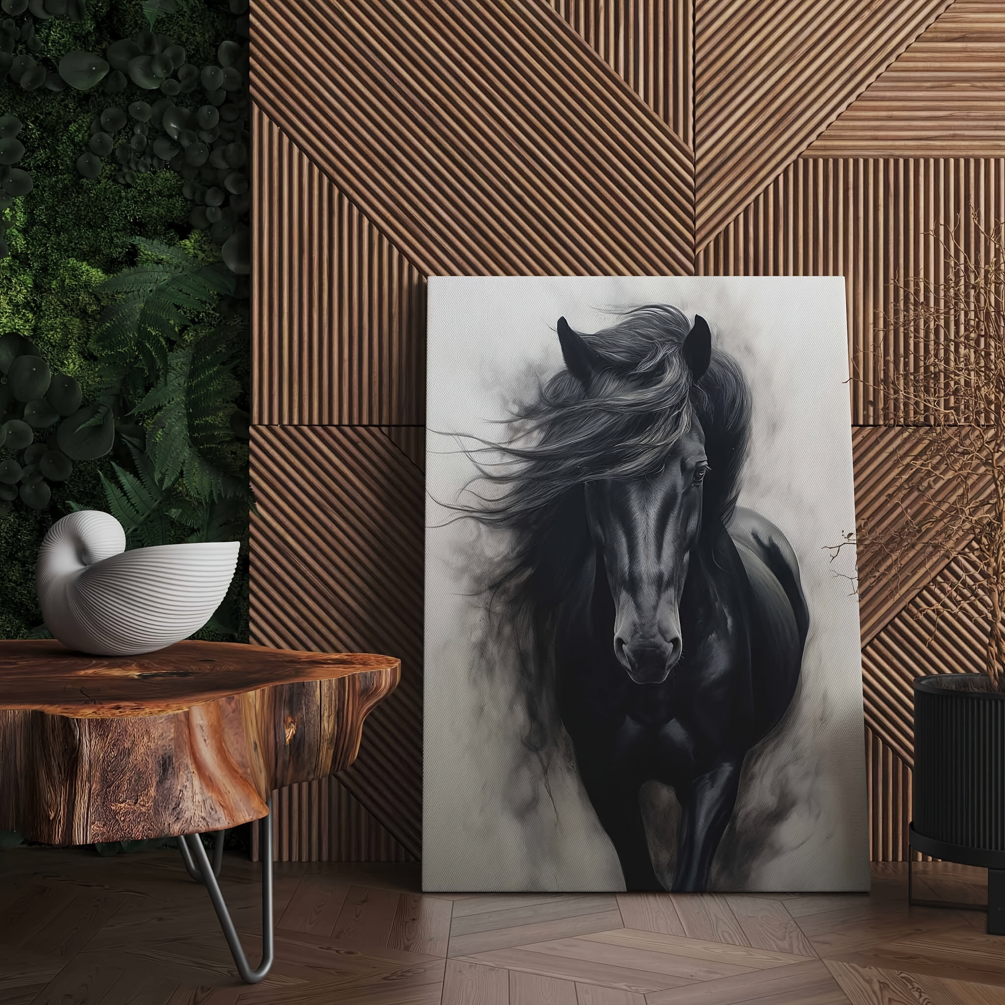 

Horse Canvas Painting, Wall Art Print, Abstract Animal Painting, Horse Portrait, Canvas Wall Art, Ready To Hang Canvas Print