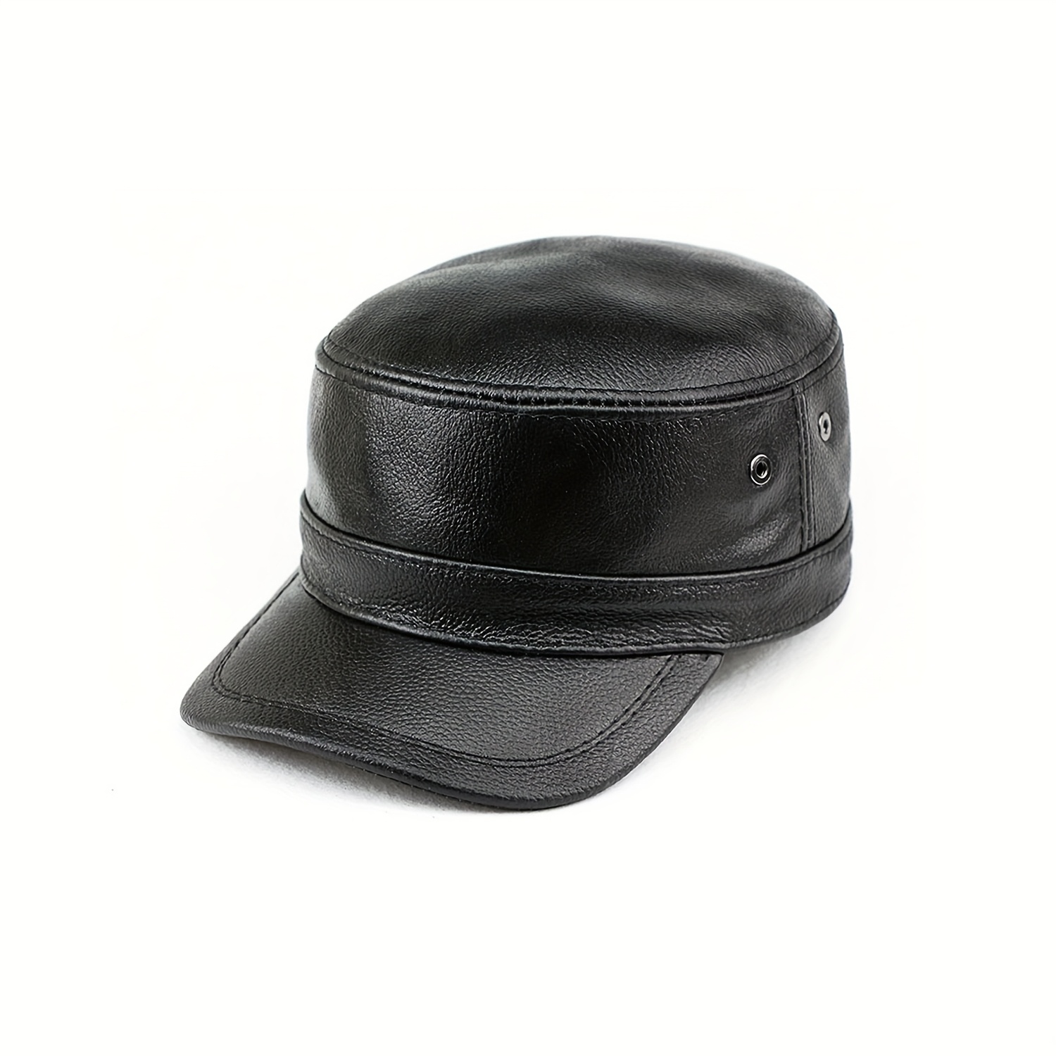 帽子 LAYER-0 Leather Hat Layer-0 H2 Hat in Black Cordovan For Women | Hotoveli.com