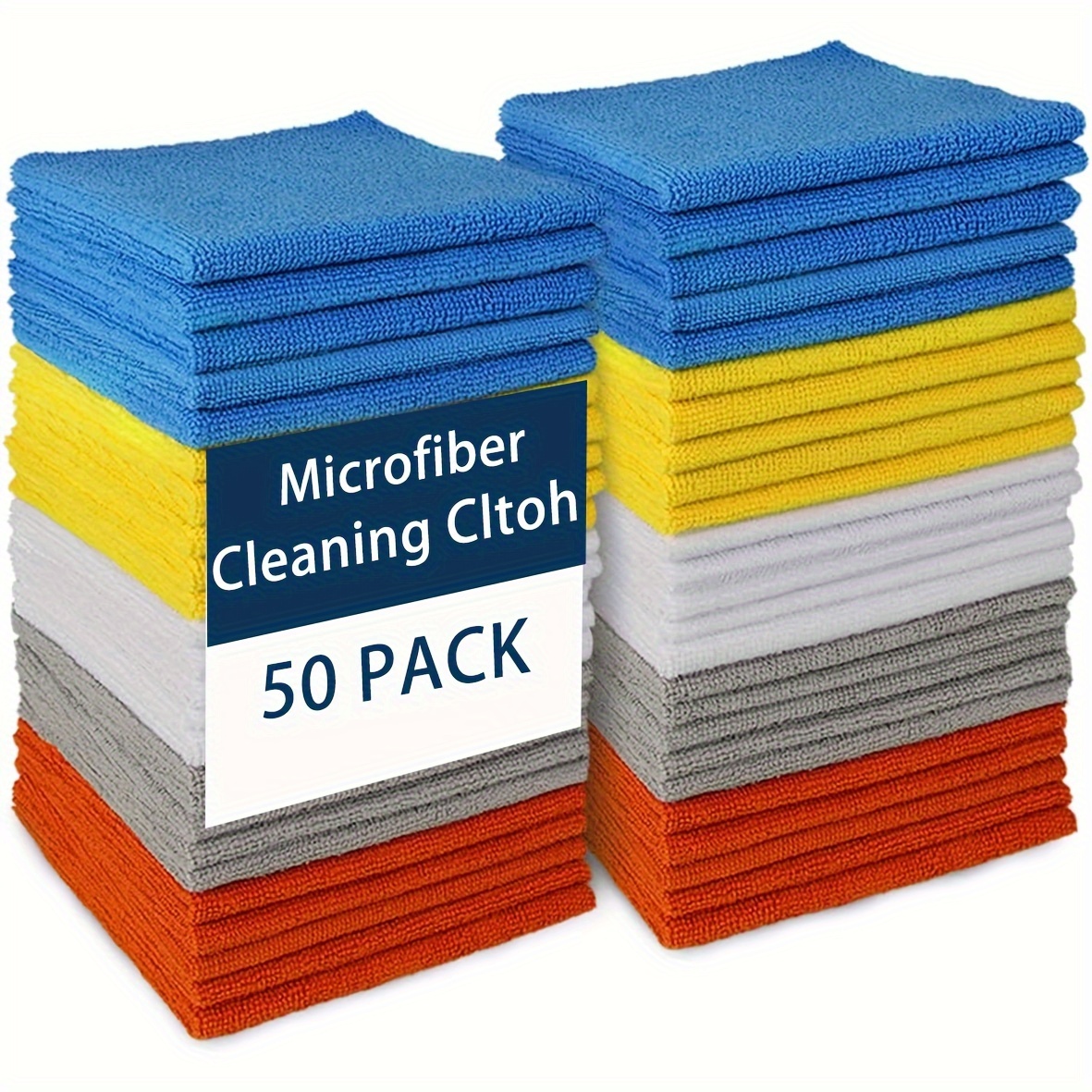 TEMU Premium Microfiber Cleaning Cloths: 12