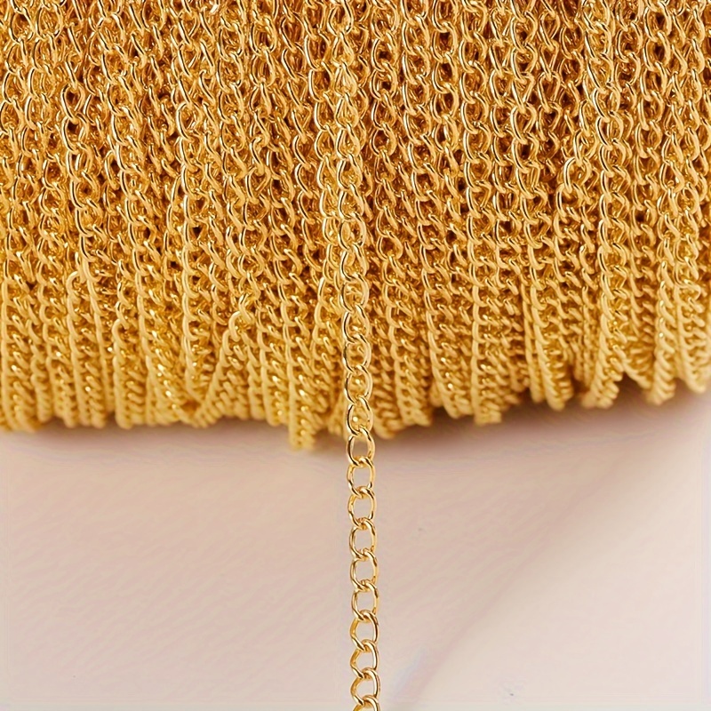 Metal Flat 2.5mm Extension Chain For Necklace Bracelet Making Accessories Wholesale