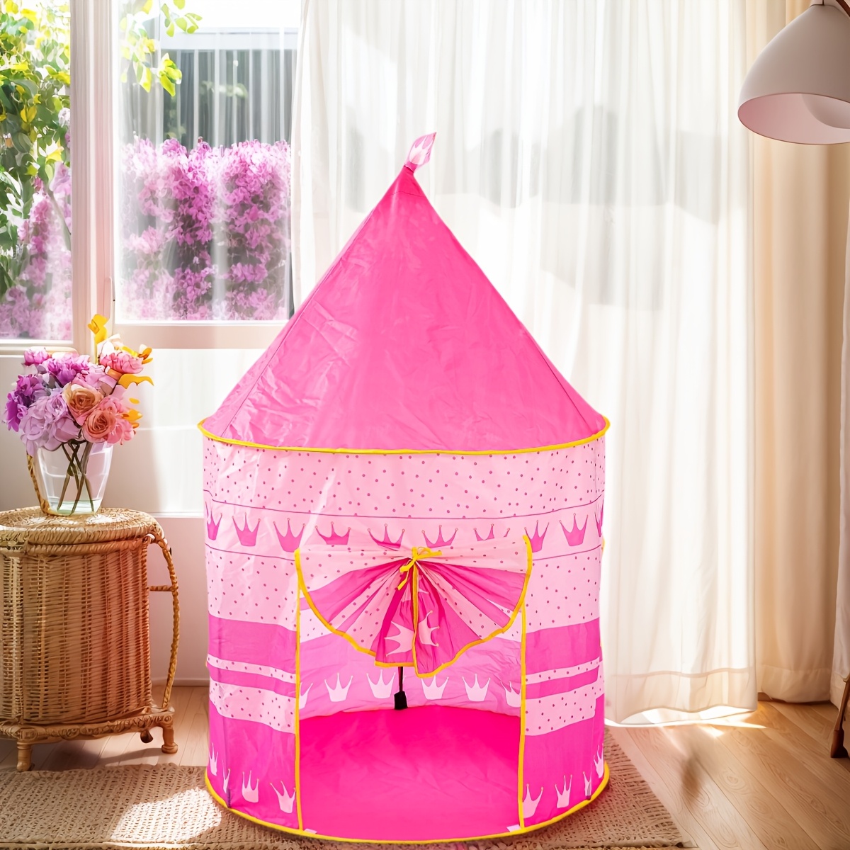 tienda de juegos   para niños, casa de juguete  -up, tienda mongola de juego de  ,   de princesa rosa, juguete de ocio para exteriores, juguete de playa, regalo ideal para niños y niñas, regalo de navidad y halloween, no   accesorios Detalles del producto 0