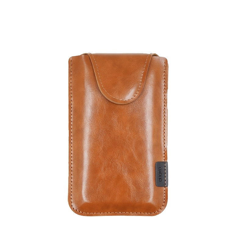 TEMU Slim And Lightweight Double-.7-7 Inch Phone Protective Case, Men's Waist Pouch, Universal Belt Bag, Fits 2 Phones, Inner Pouch, Compatible With