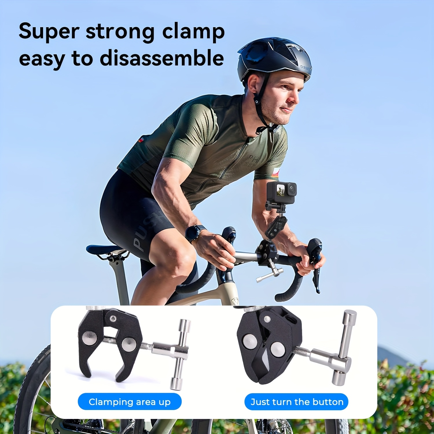 clamp phone holder clamp spherical gimbal Temu Australia