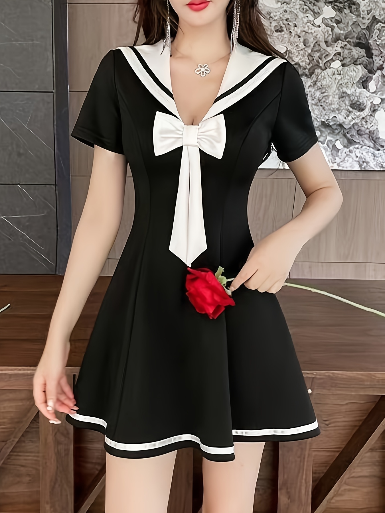 sailor dress sold on Temu United States