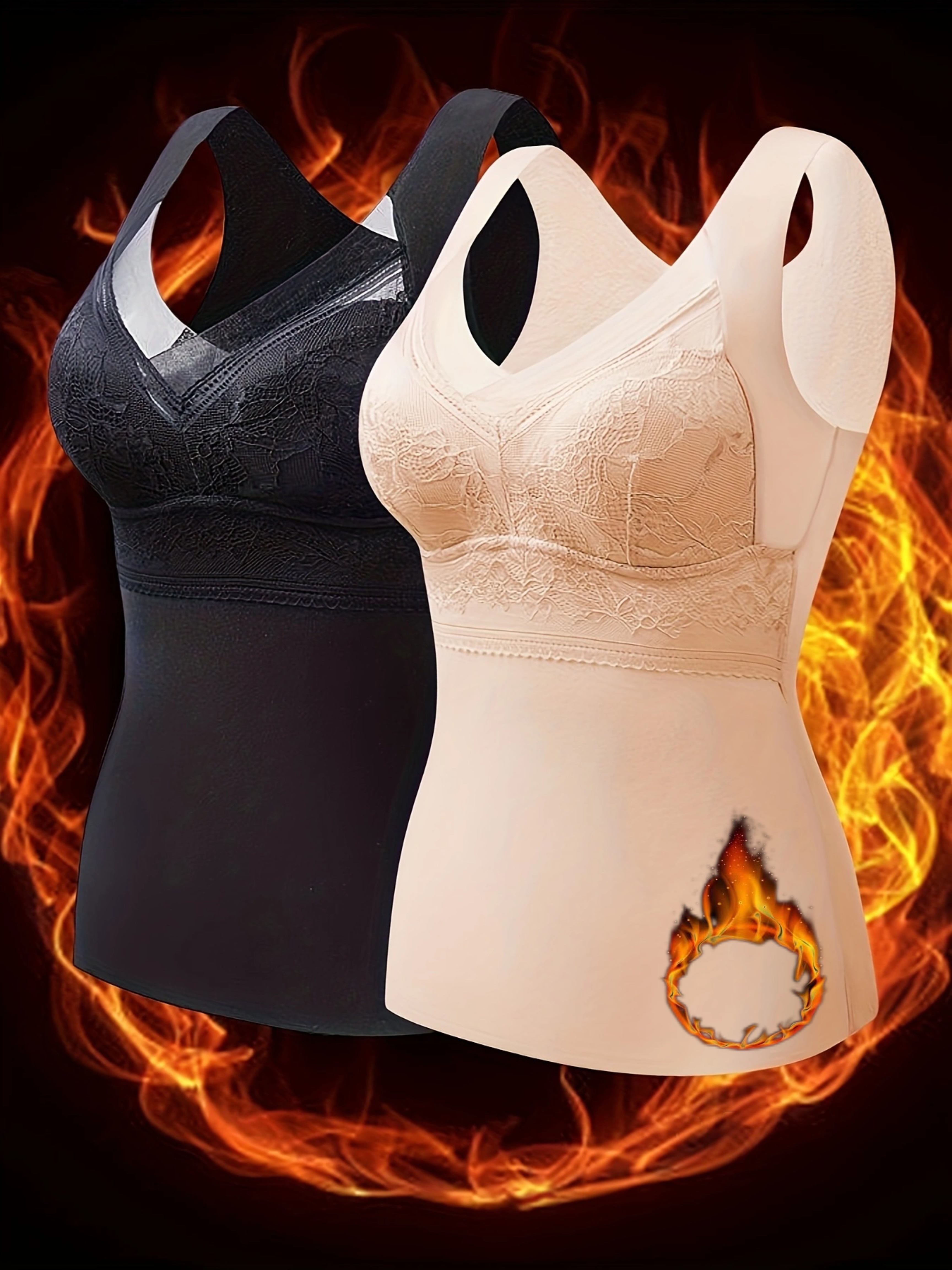 lined camisole with built in bra