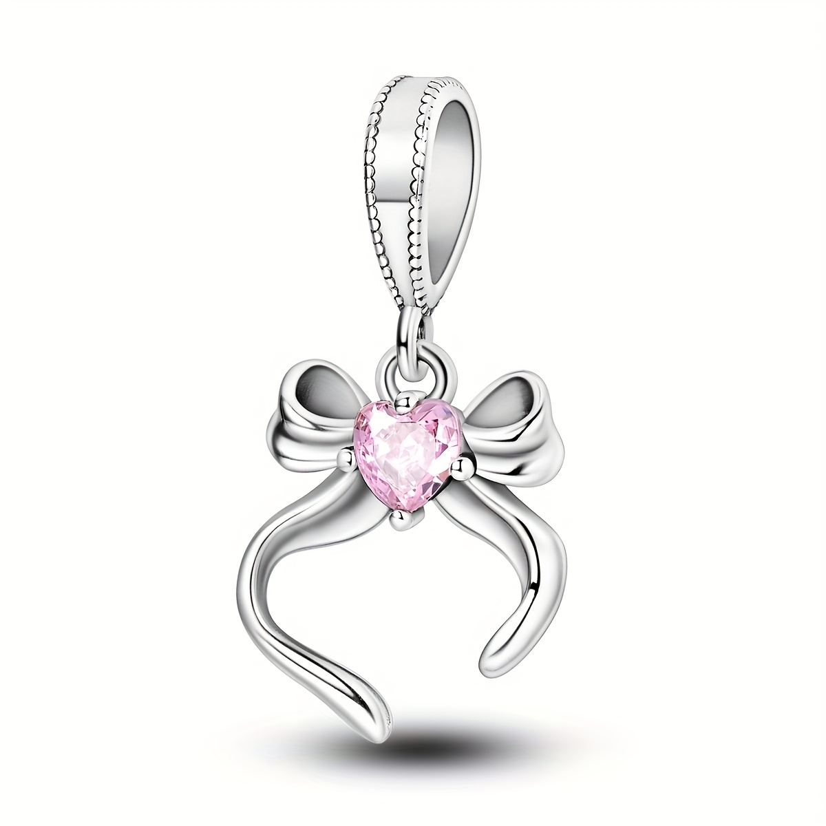 

's Heart Princess Bow Bead Pendant Gift For Girls