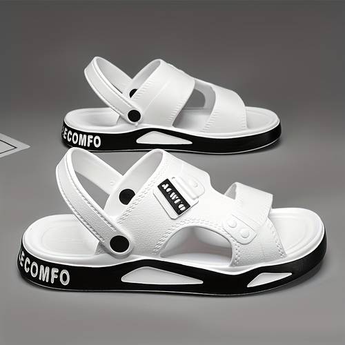 mens summer slides breathable non slip beach indoor sandals with eva material