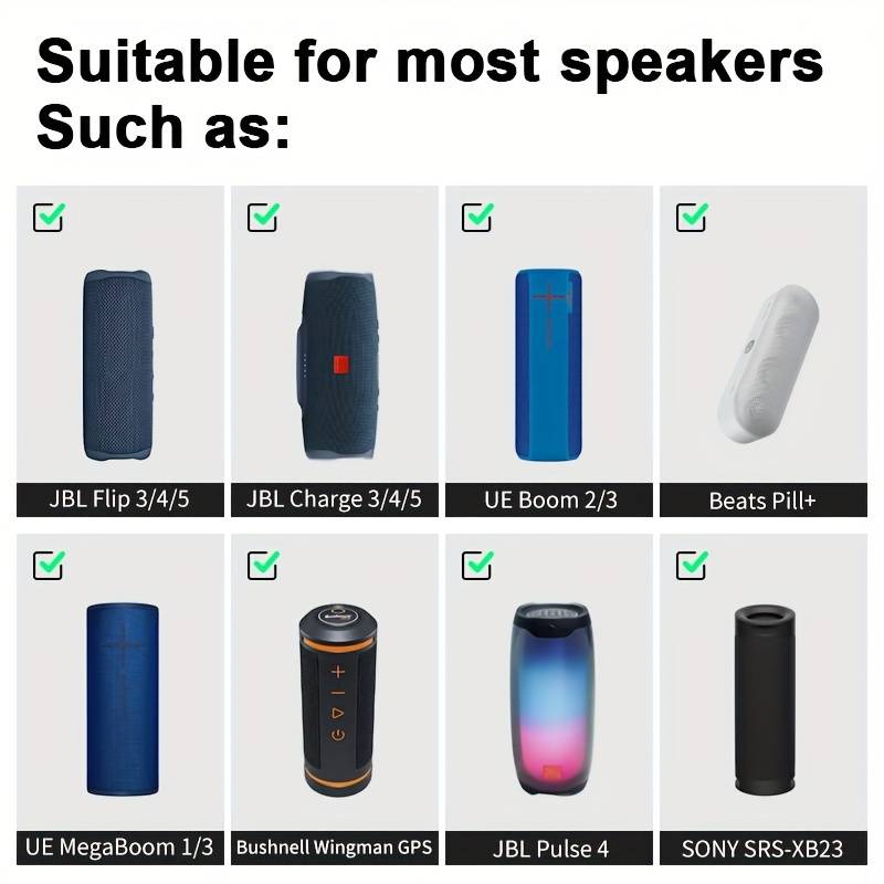 Custodia In Silicone Per Sony SRS-XG300 | Cover Protettiva Con Tracolla | Antiurto E Portatile Per Viaggi E Uso Quotidiano