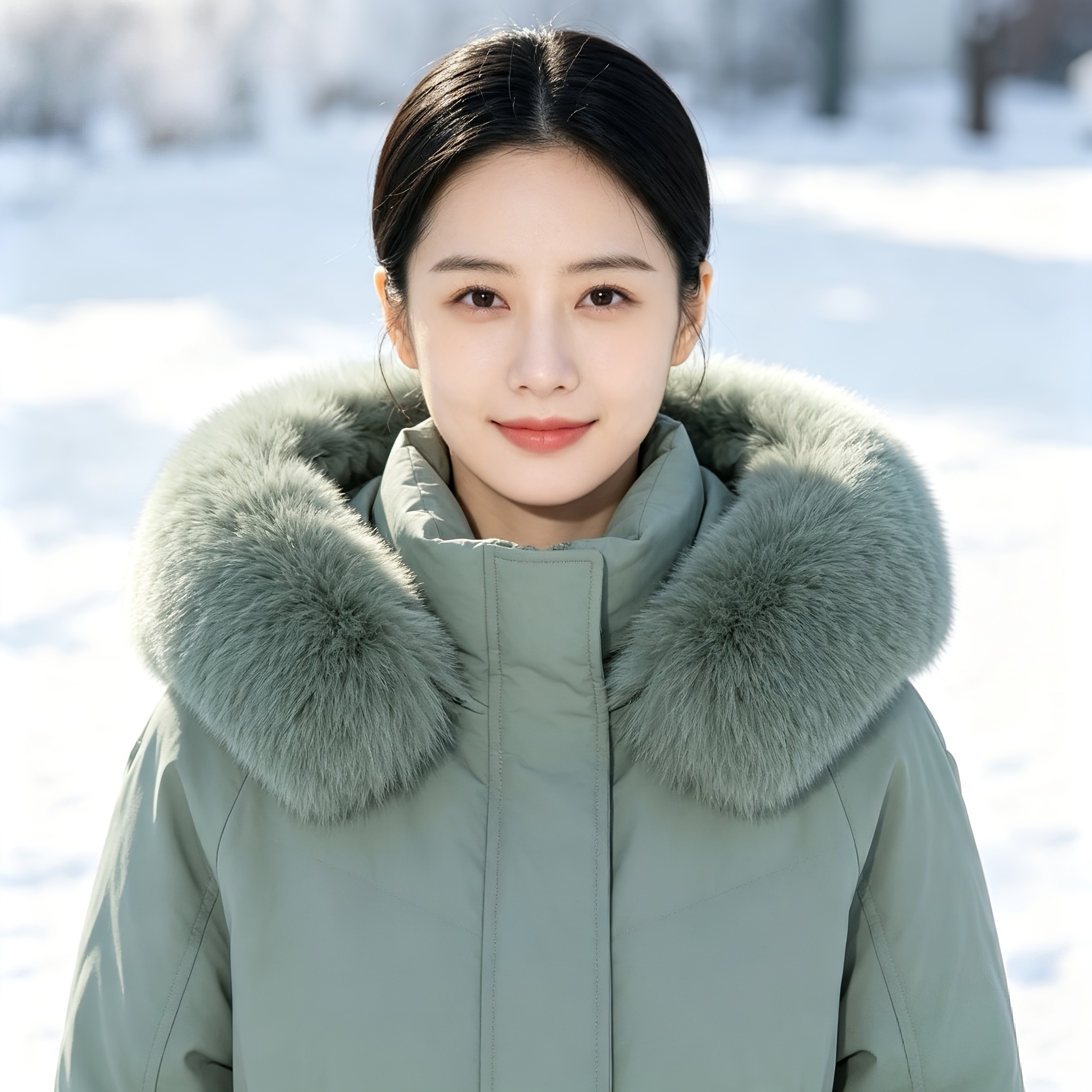 item picture luxury dense faux   detachable collar thick replacement trim for down jackets parkas  