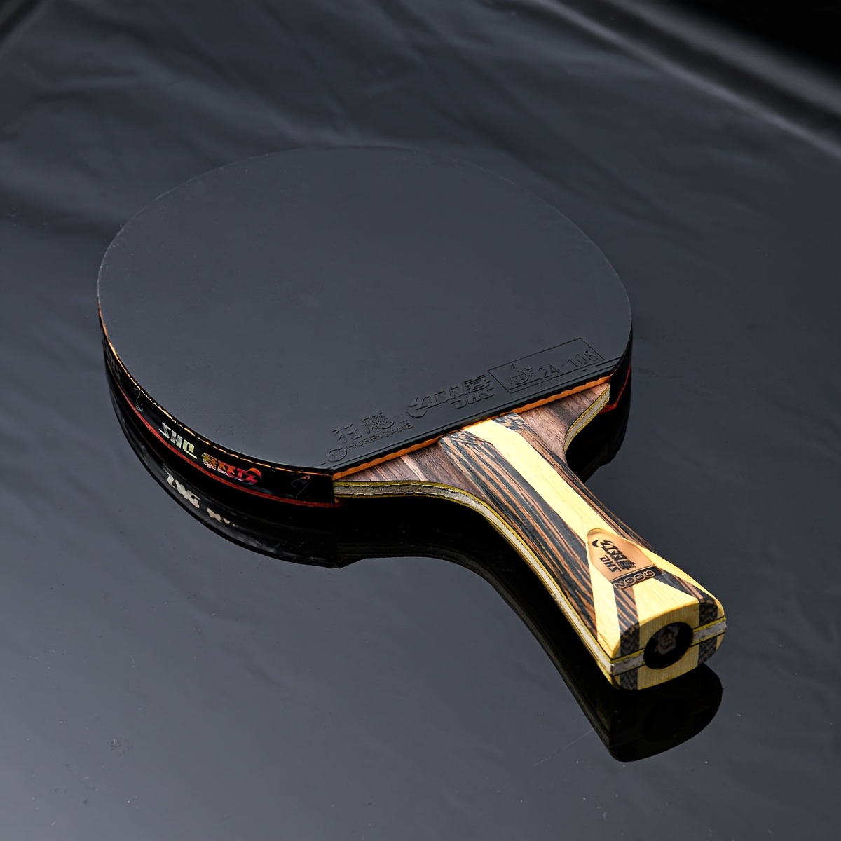 dhs table tennis racket   h9002   offensive racket single racket long handle racket professional high end racket   hurricane table tennis racket high quality rubber powerful spin high speed and good control