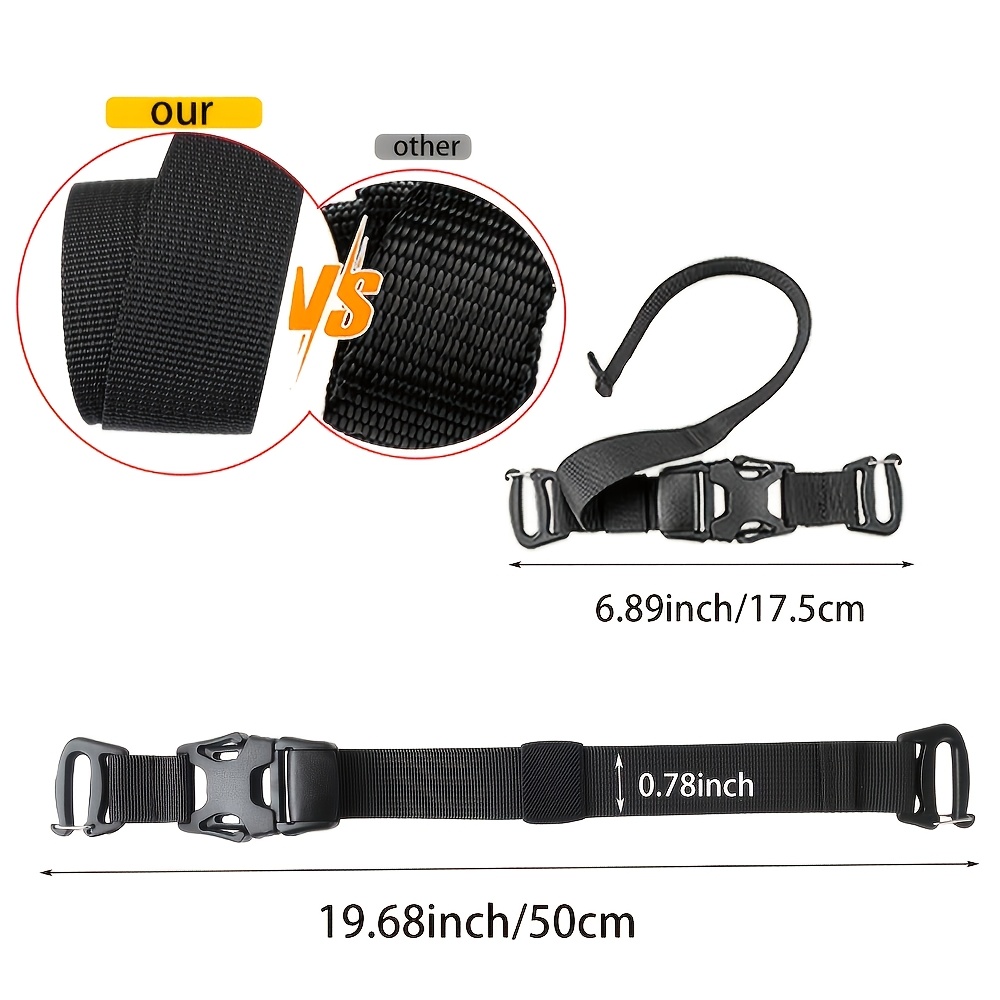 6pcs Tactical Molle System Backpack Straps and Buckles Set