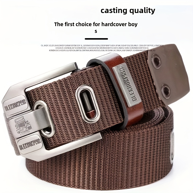 Y2K Tactical Canvas Work Belt for Men