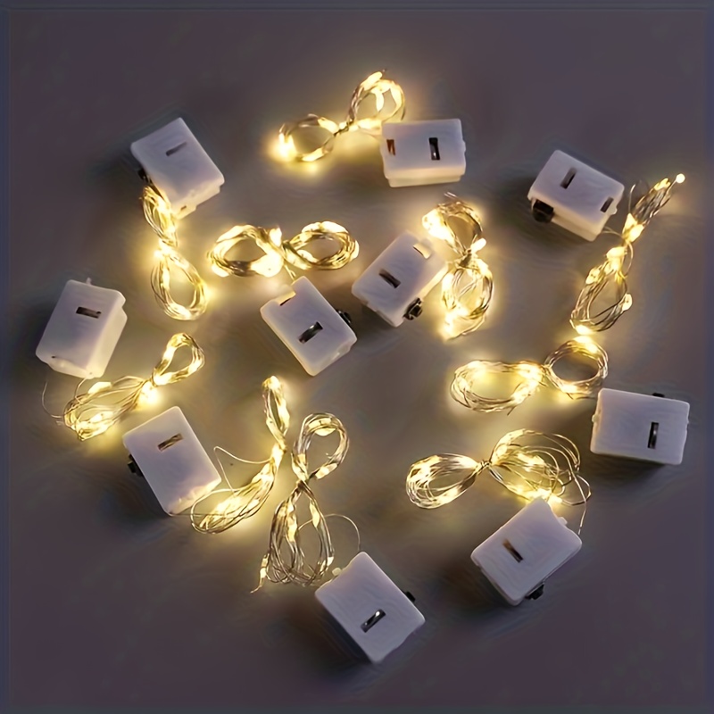   pack 20 led string lights 200 cm led copper wire lights room decoration atmosphere small colored lights for christmas decoration outdoor lighting string valentines day christmas carnival new year and party