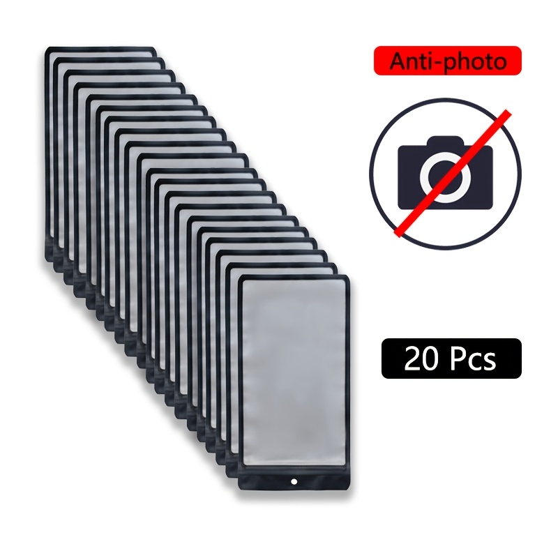 E-shop 20er-Pack, Anti-Fotografie Handyhülle. Abblendet Front- und Rückkameras, entwickelt für den Schutz der Privatsphäre. Geeignet für Hochzeiten,