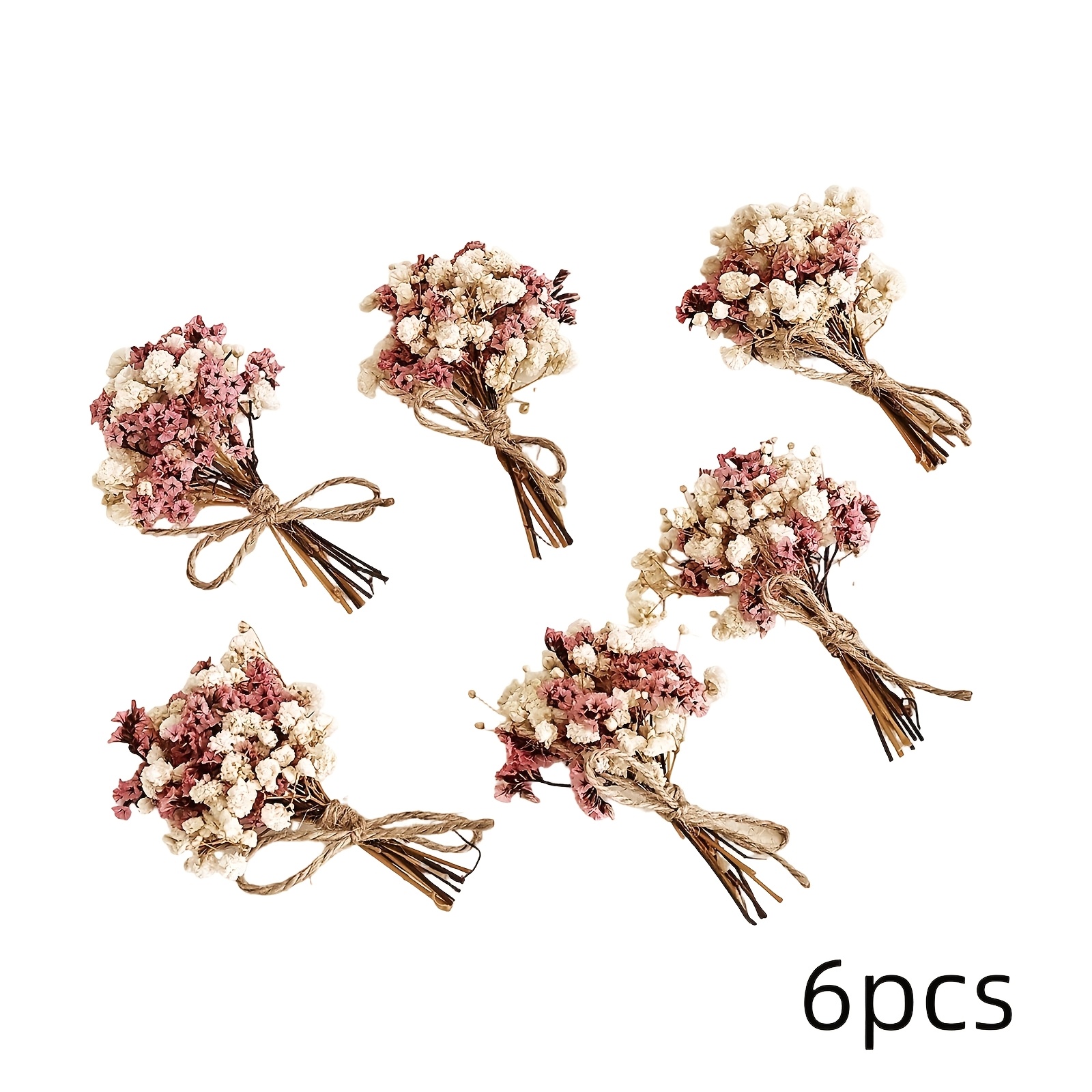 Image of Natural And Artificial Dried Flower Bouquets, Containing Breath With Flower Stems, Perfect For Home Decoration, Weddings, Parties And Other Occasions