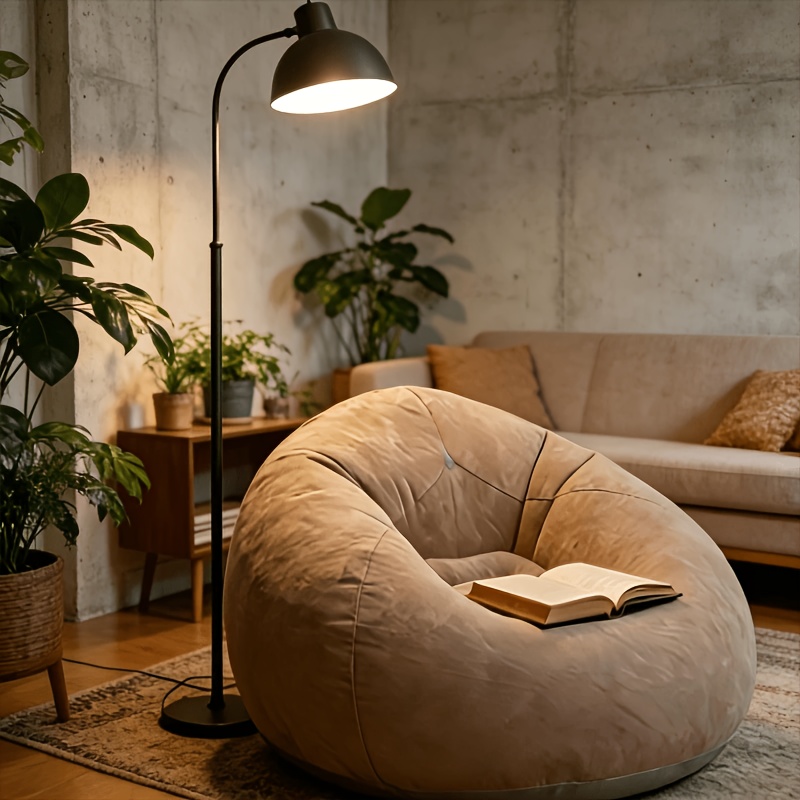 1021E-JH Industrijski stil, lenobna sofa za celotno sprostitev, pokrije vse vaše trenutke sprostitev! Mehka tkanina iz semišnega žameta z než