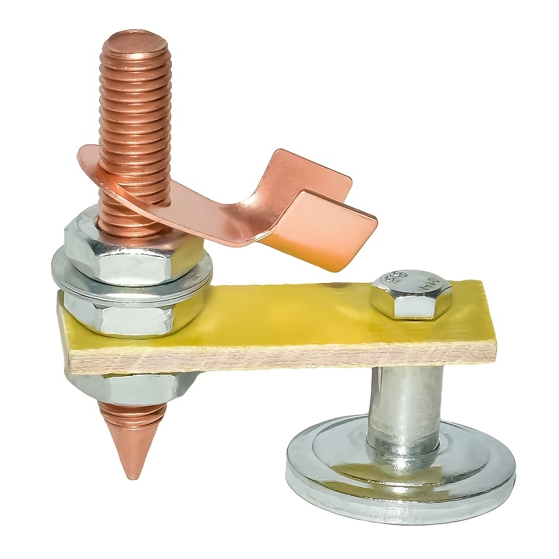 TEMU Shawtymall 1/2pcs Metalworking Welding Magnet Head, Magnetic Welding Support Clamp, Magnetic Ground Clamp Metal Plate, Welding Support Tool
