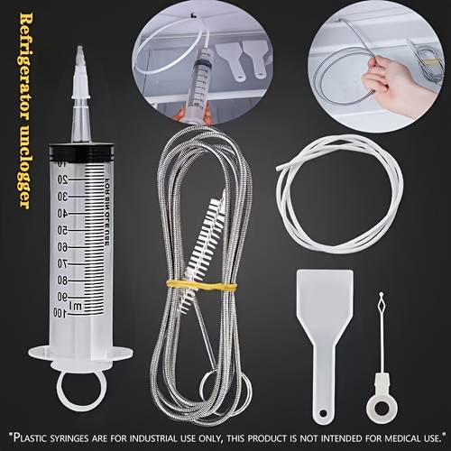 5pcs set refrigerator drain hole blockage cleaning tool reusable refrigerator unclogging tool kit pipe cleaning brush refrigerator cleaning tool fish tank pipe cleaning