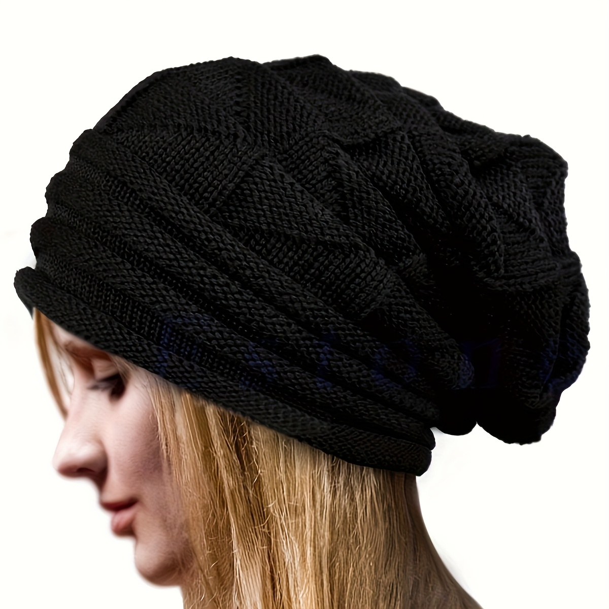 

Women's Cozy Knit Beanie - Stretchy, Breathable Acrylic Winter Ski Hat With Cuffed Design, Hand Wash Only - All , Winter Hat