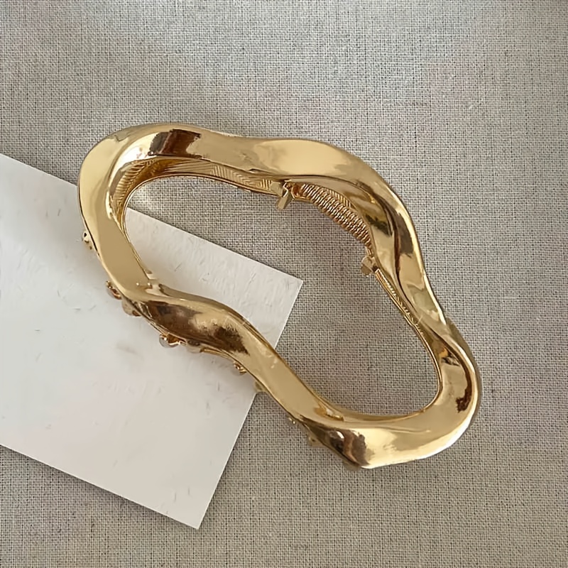 New High-end Y2k Irregular Metal Cloud Hair Clip, Women's Large Shark Clip For Back Of Head, Hair Accessories, Hair Grabber