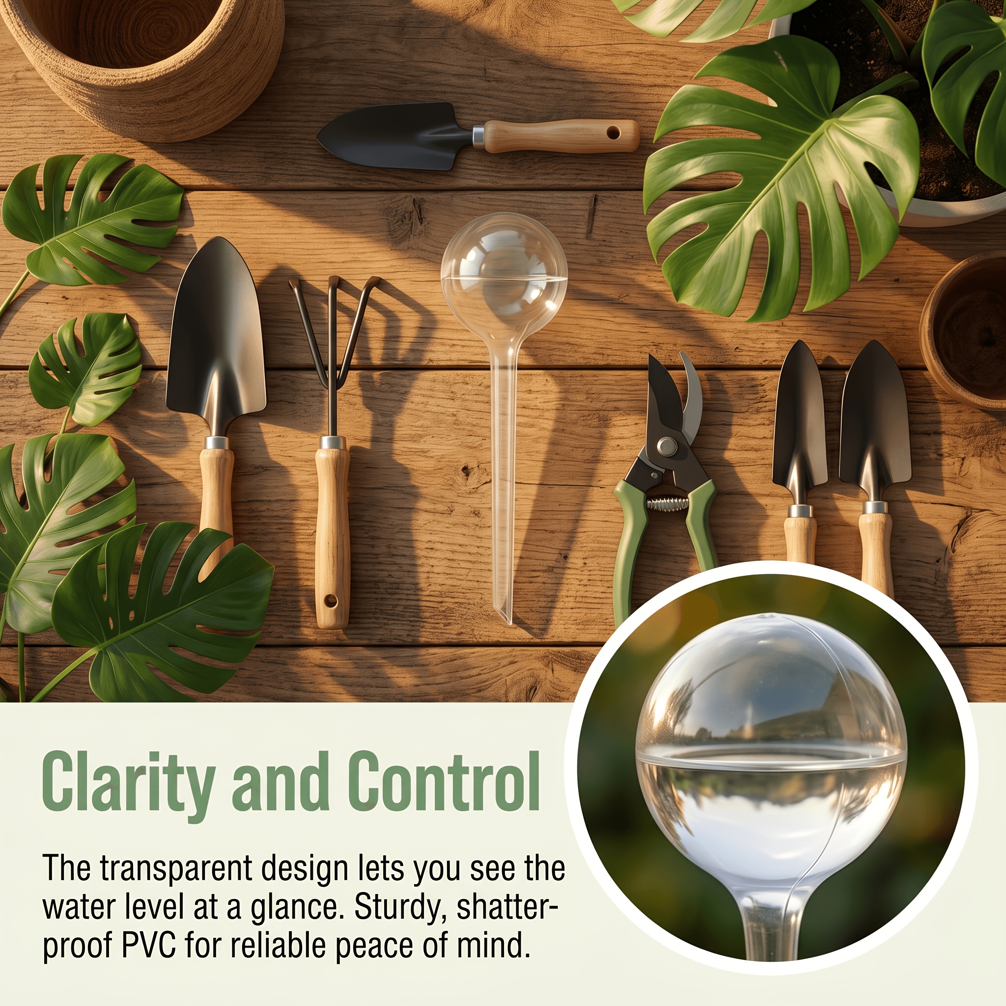 Image of 5-pack Self-watering Plant Globes – Drip Irrigation System, Automatic Watering Plastic Balls, Suitable For Indoor/outdoor Pots, Gardens, Lawns, Flower Beds – Low-maintenance Plant Watering System