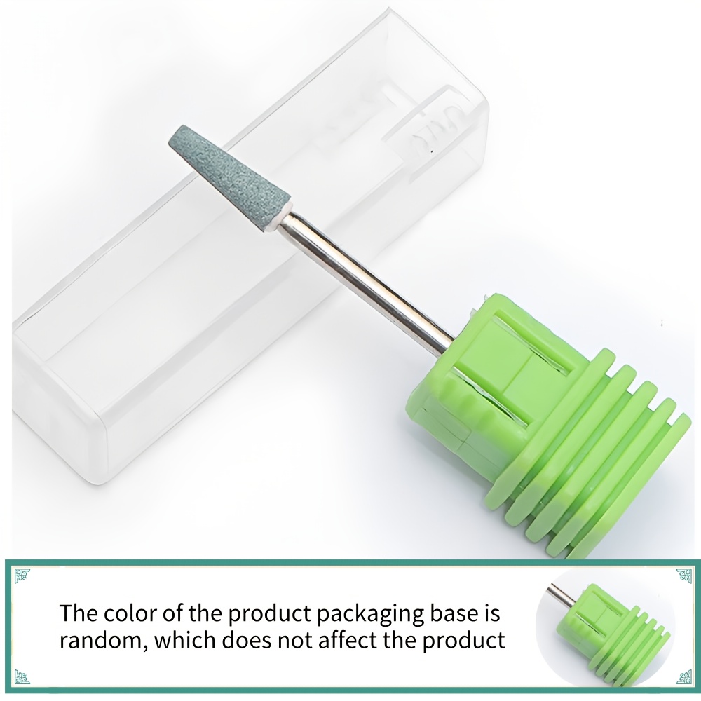 Sintered Ceramic Conical Grinding Head, Diamond Ceramic Nail Drill, Milling Cutter, Used For Trimming Nails, Rotating , Cuticle Layer, File Buffering, Nail Additions, Tool Tools, Random Color