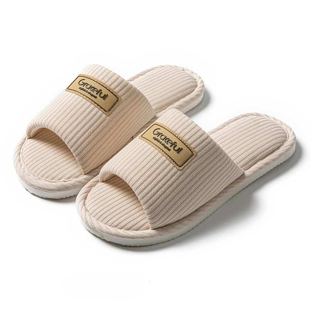 TEMU Pantofole aperte per /estate, pantofole da casa semplici e casual per interni, unisex, disponibili in tre colori