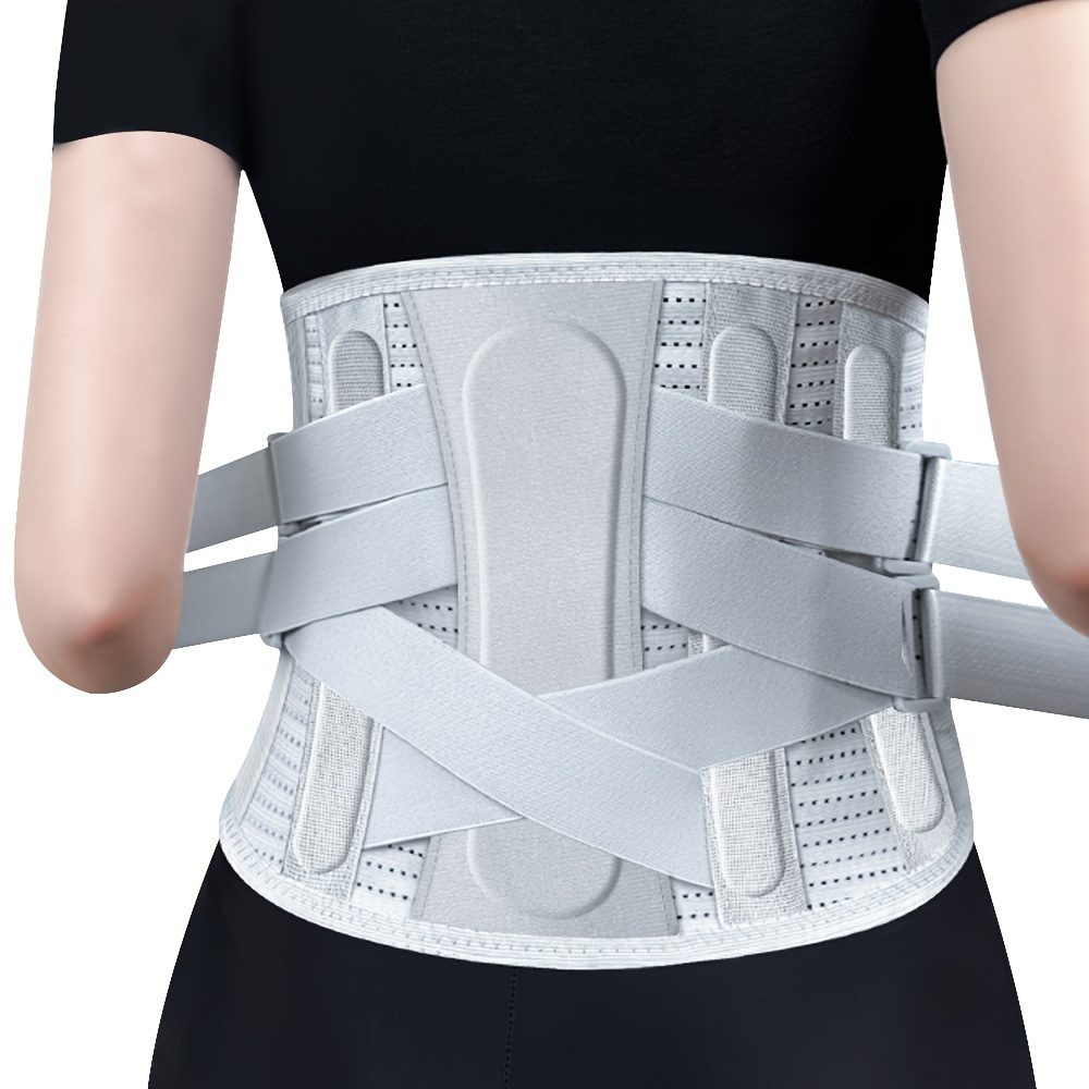Back support belt suitable for men and women, with ergonomic curved spine  support and braces, suitable for lower back, work and heavy lifting