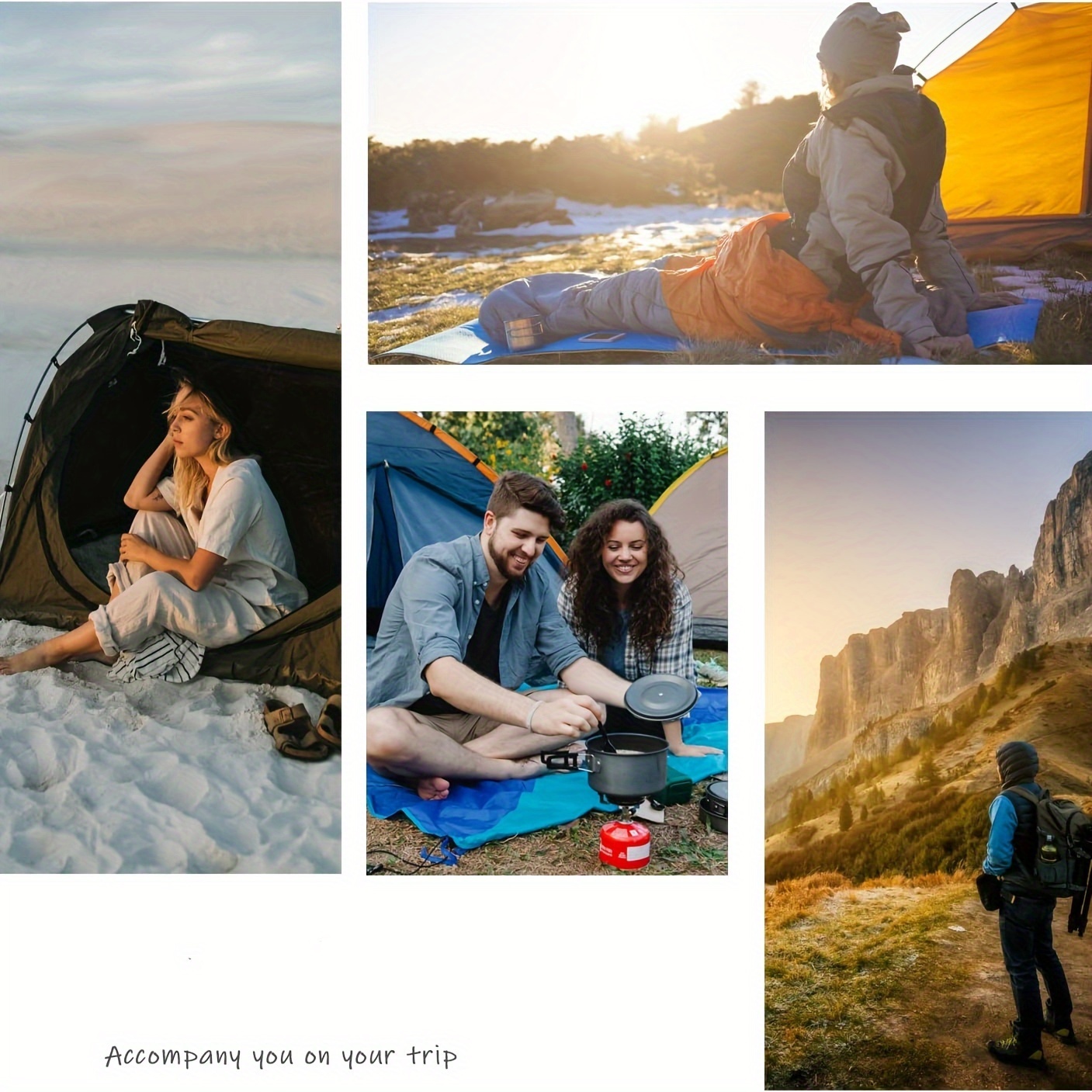 4-Season Lightweight Sleeping Bag for Adults, Boys & Girls - Compact Compression Sack, Warm & Cold Weather Camping & Hiking Gear, 100% Polyester All-Season Backpacking Sleeping Bag for Spring, Summer, Fall, Winter, Sleeping Bag for Camping, Versatile Outdoor Gear