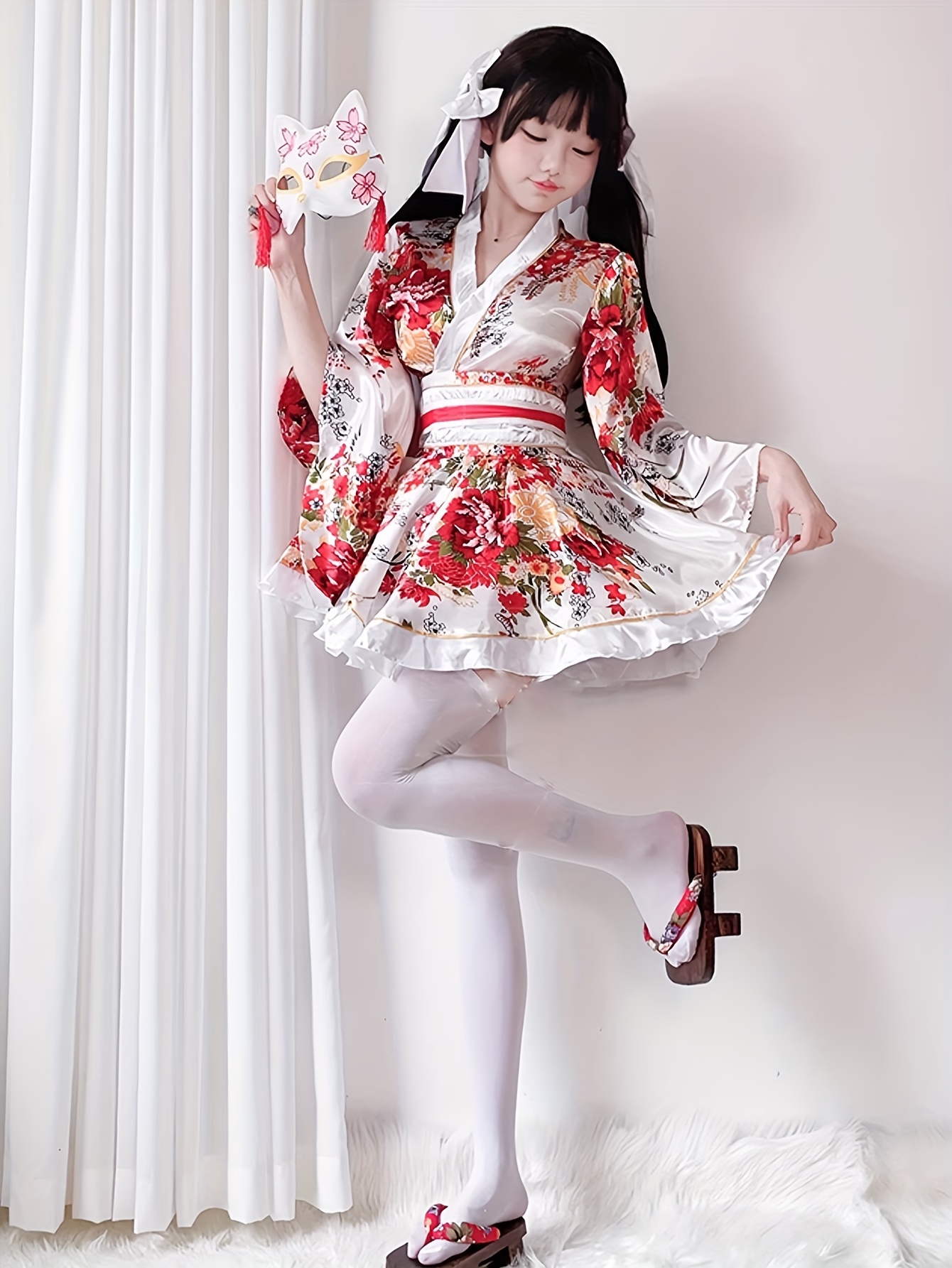 kimono robe japanese traditional yukata cosplay womens - Temu Norway