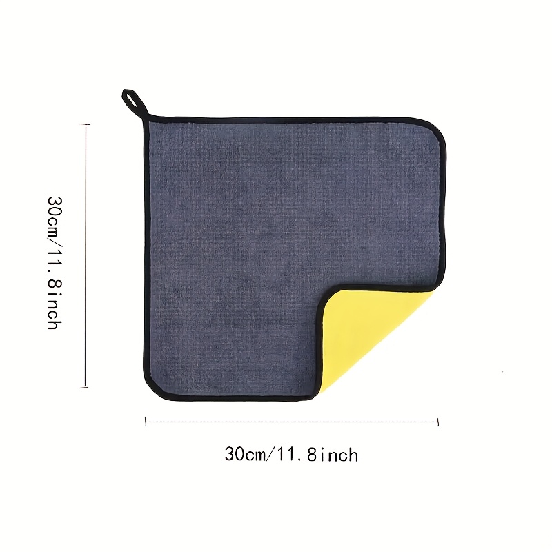 Microfiber Car Cleaning Towel - Thick, Absorbent And Non-shedding, Efficient Drying And Washing, Versatile For Kitchen, Car Washing, Absorbent Microfiber Car Wash Towel - , Thick Car Care