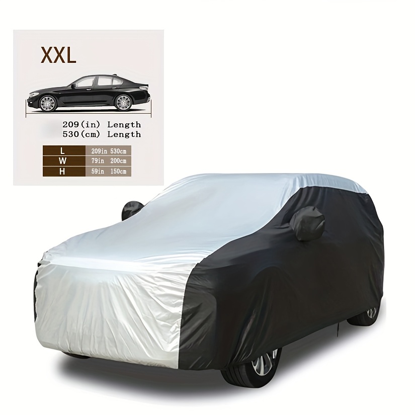 TEMU Color- Car Cover - Car Over - Full Car Cover - Heat Insulation Cover - Universal Cover - Shading Cloth. Suitable For Mid-sized And Large Sedans,