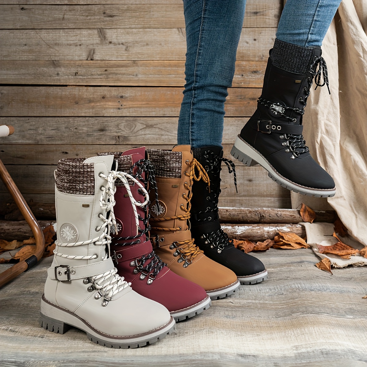 Winter Long Boots For Womens Jienlioq Women'S Boots Clearance