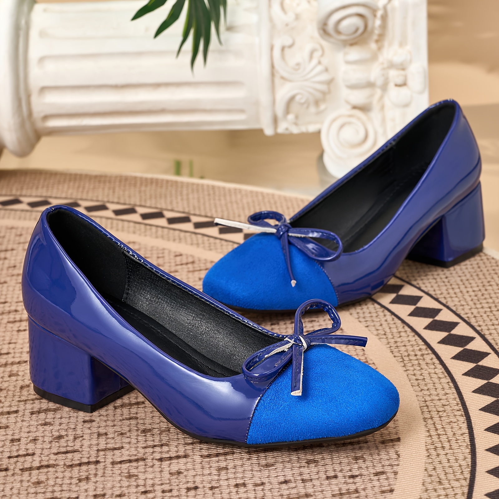 navy blue low heels - Georgia