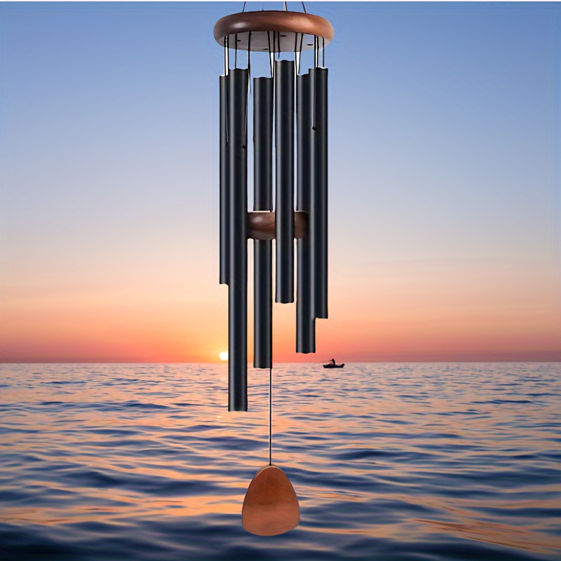 

1pc Large Wind Chimes For Outside Clearance Deep Tone Outdoor 27 Inches Zen 6 Aluminium Tubes With Sound Unique For Outdoor, Garden, Patio