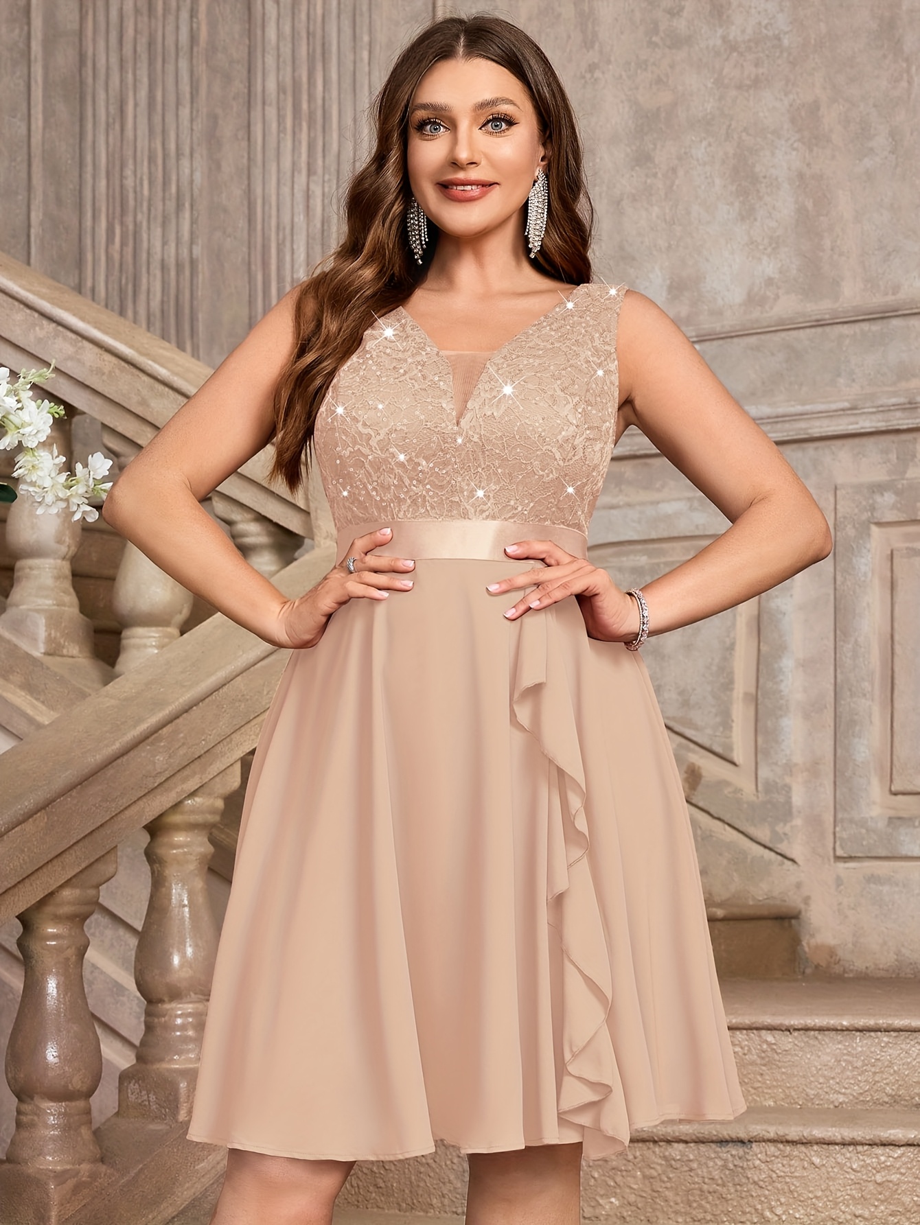 plus size plus size elegant spring summer plus size - Temu Mexico