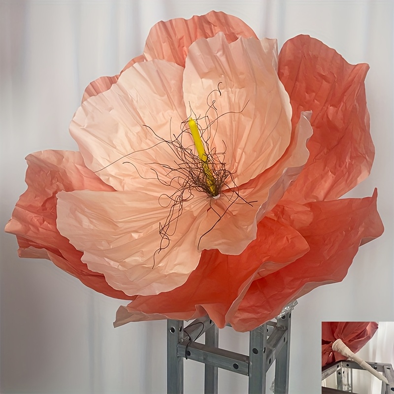 enorme dekorative, bunte papierblumen zum  ,   für schaufenster, große supermarktdekorationen, hochzeits- und festival-party-verzierungen, größe 27,5 zoll für wohnung