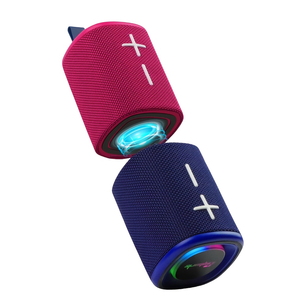 TEMU [ S18 Magnetic Speaker ], 2 In 1 Magnetic Speaker, Magnetic Dual Bt Speaker, Split Speaker, Portable Wireless Speaker With 20w Loud , 4000mah,