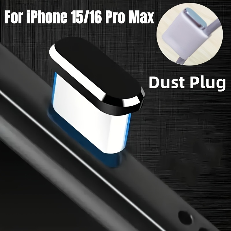 

Metal Anti Dust Plug For 15/16 Pro Max/15plus Charge Port Plugs Stopper Mobile Dustplugs For Phone Type C Charging Port