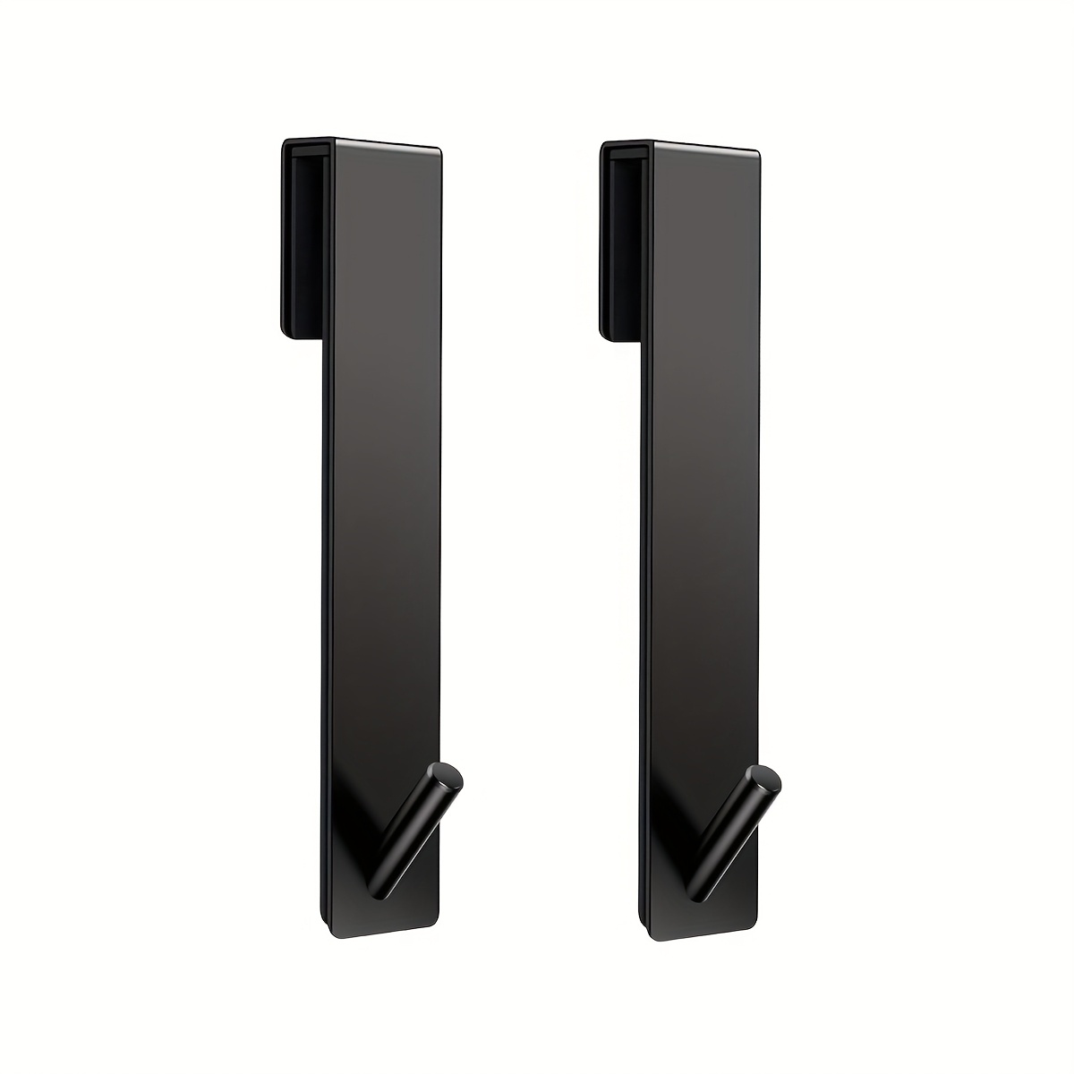 Image of Shower Door Hook, Extended Door Hook For Bathroom Frameless Glass Shower Door, Stainless Steel Towel Hook, Heavy-duty Hanger Hook, Towel-2pcs-silvery-black-gold-3 Colors For You From