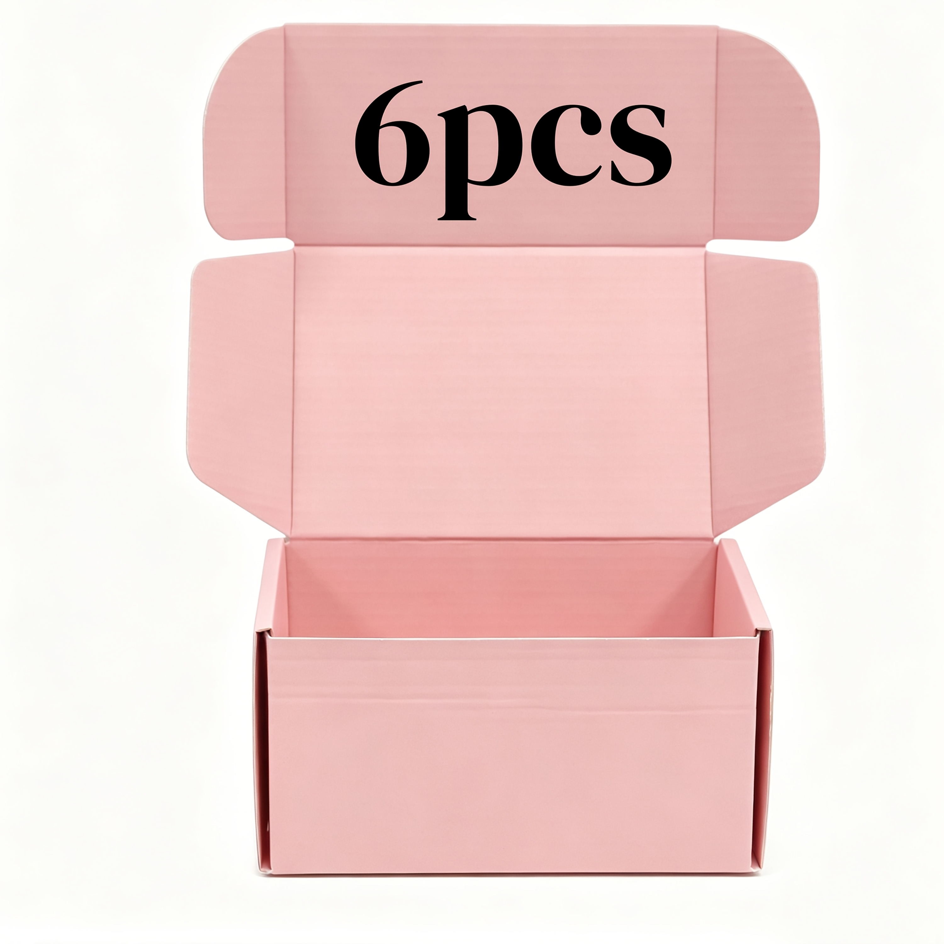 TEMU 6/30 Pack Foldable Corrugated Shipping Boxes Suitable For Small Business, Cardboard Mailer Boxes With (black/pink/brown) Suitable For Gift
