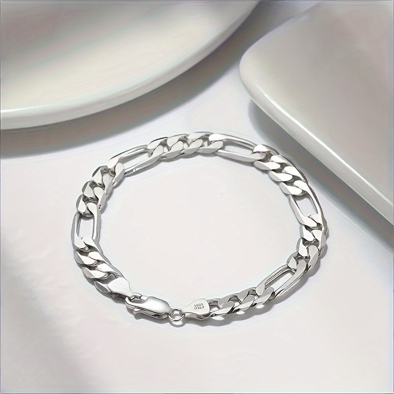 

Elegant And Wear Jewelry Chain Bracelet 925 Sterling Silver To Prevent Allergies, Comes With A Gift Box