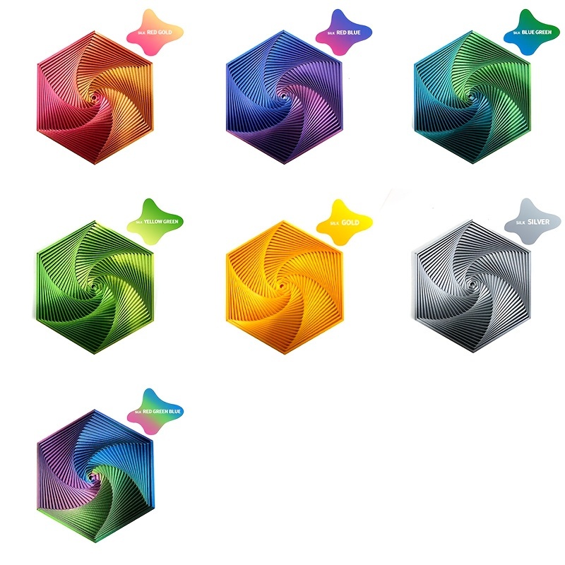 Relax Hexagonal Ornament, 3D Printed Hexagonal Relax Ornament in Various Colors, Durable Plastic Novelty Ornament