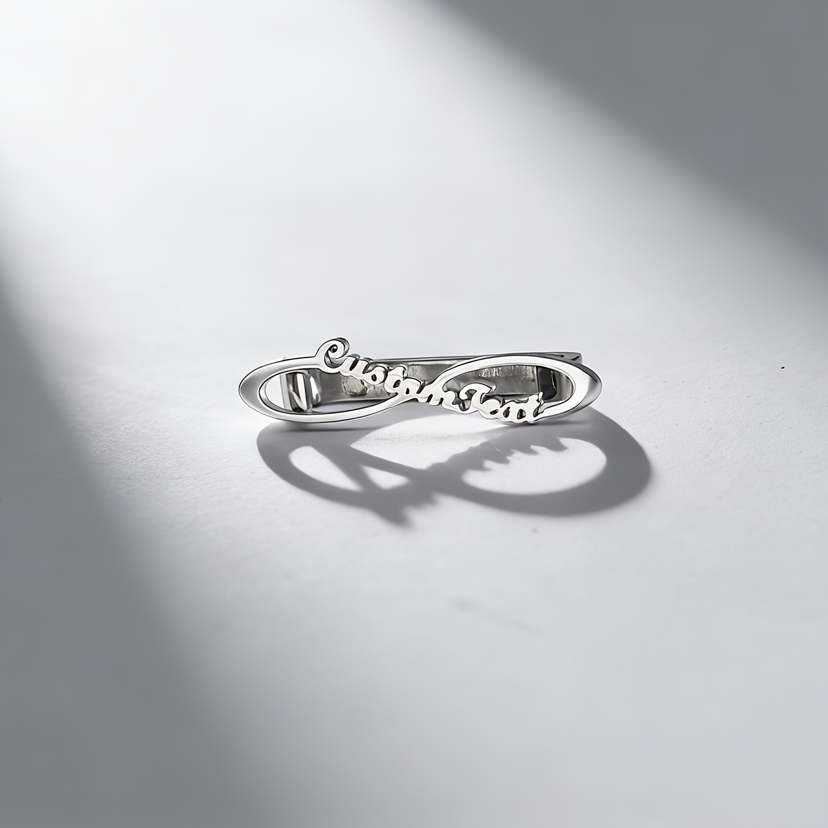 TEMU Personalized Watch Band Charm Featuring A Golden/silver Infinity Symbol, Designed For Watch Straps. A Minimalist Accessory Gift Suitable For Men